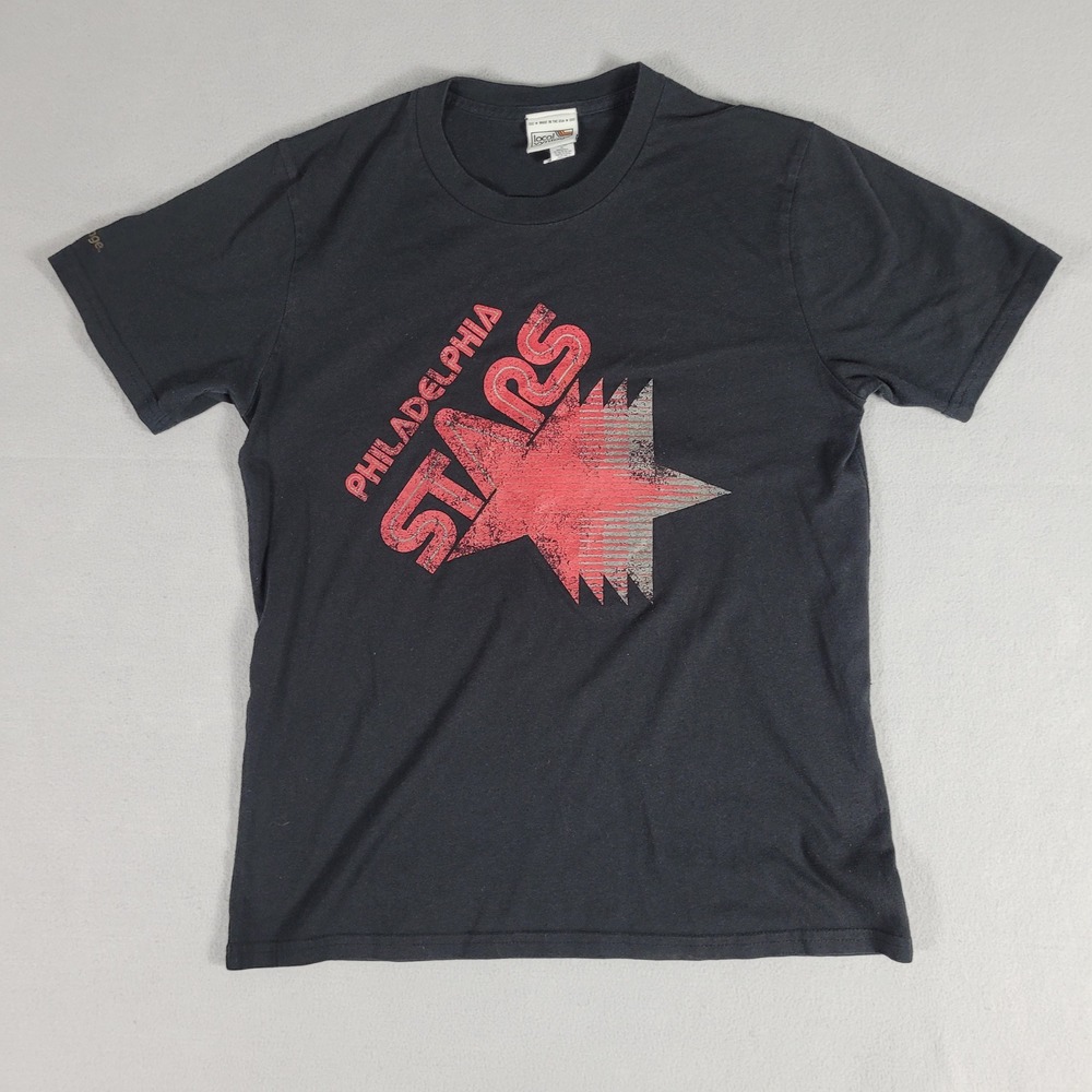 Local Vyntage T-Shirt Men's‎ Medium Black Philadelphia Stars USA MADE